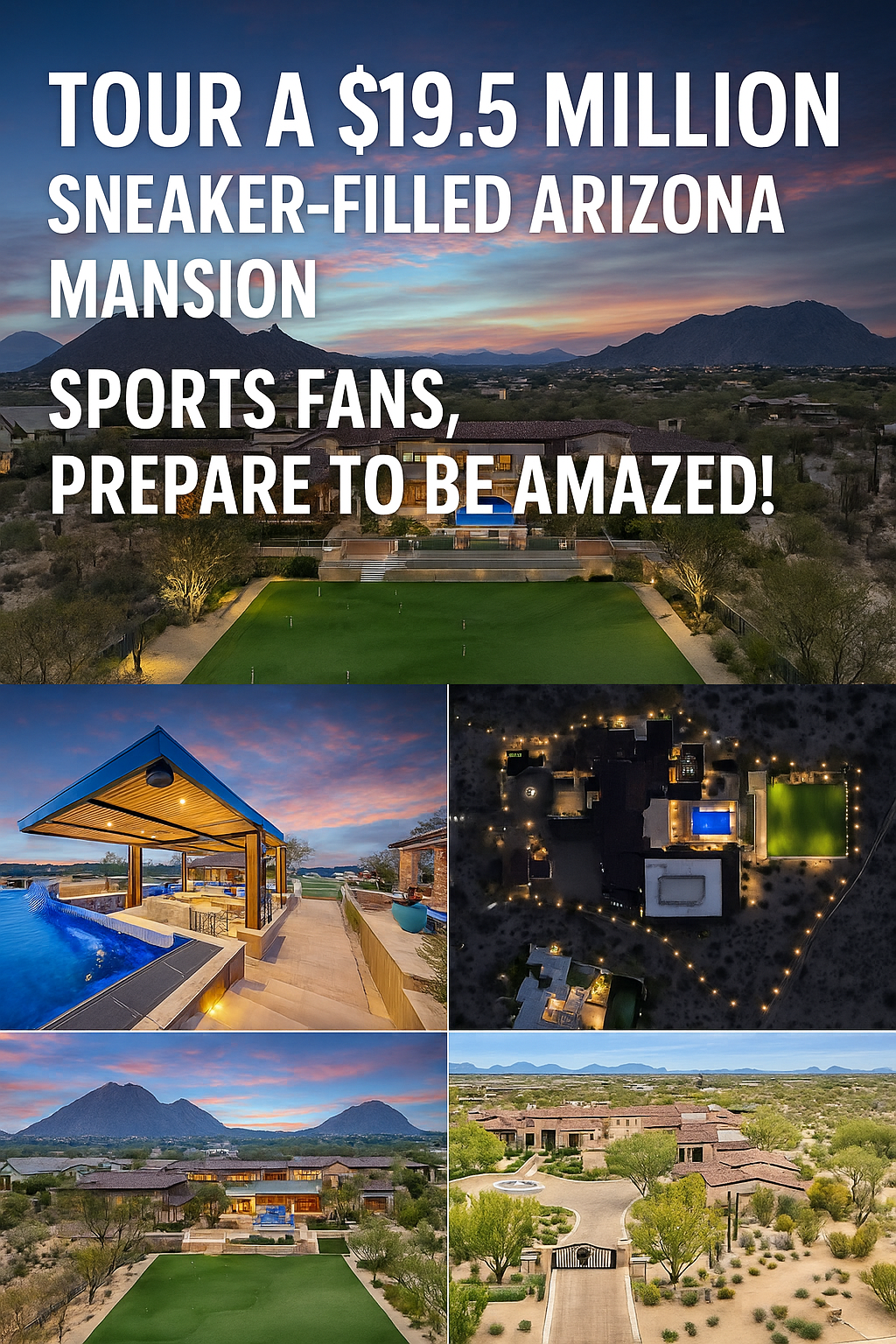 Tour a $19.5 MILLION Sneaker-Filled Arizona Mansion - Sports Fans, Prepare to Be Amazed!