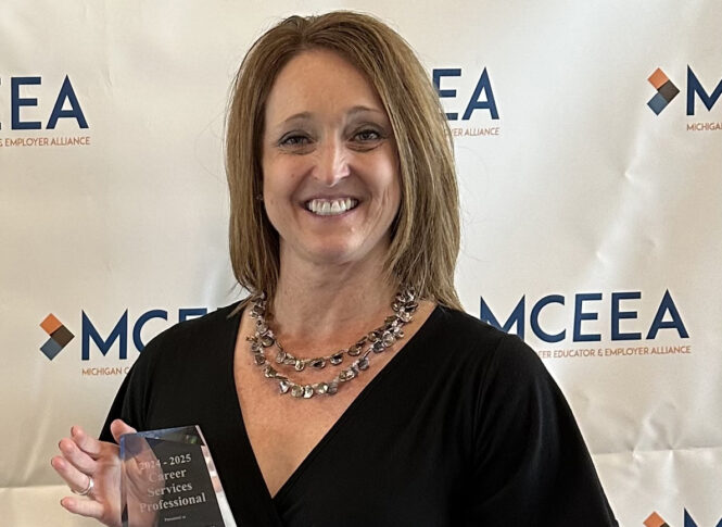 Kimberly Warner Recognized with 2025 Career Services Professional Award by Michigan Alliance